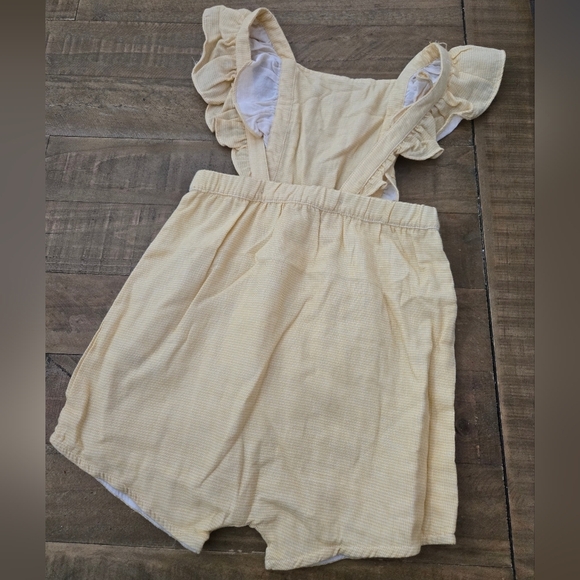 Vignette Yellow Check Emma Bubble Romper NWT Size 7 - Picture 3 of 6